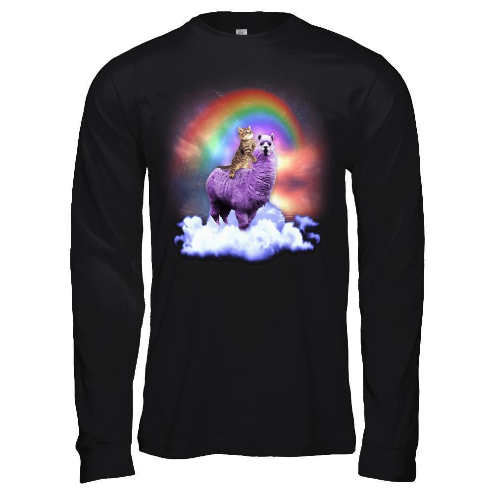 Rainbow Llama Cat T-Shirt & Hoodie | Teecentury.com