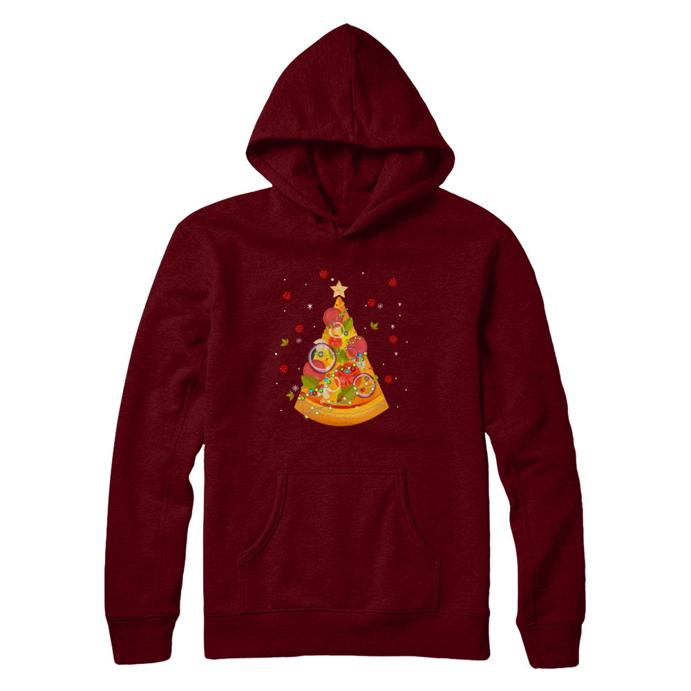 Funny Pizza Ugly Christmas Tree Gifts T-Shirt & Sweatshirt | Teecentury.com