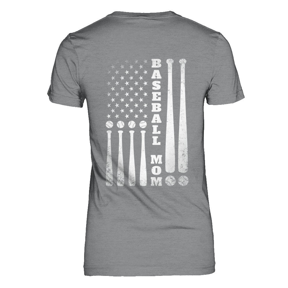 American Flag Vintage Baseball Mom Mother's Day T-Shirt & Hoodie | Teecentury.com