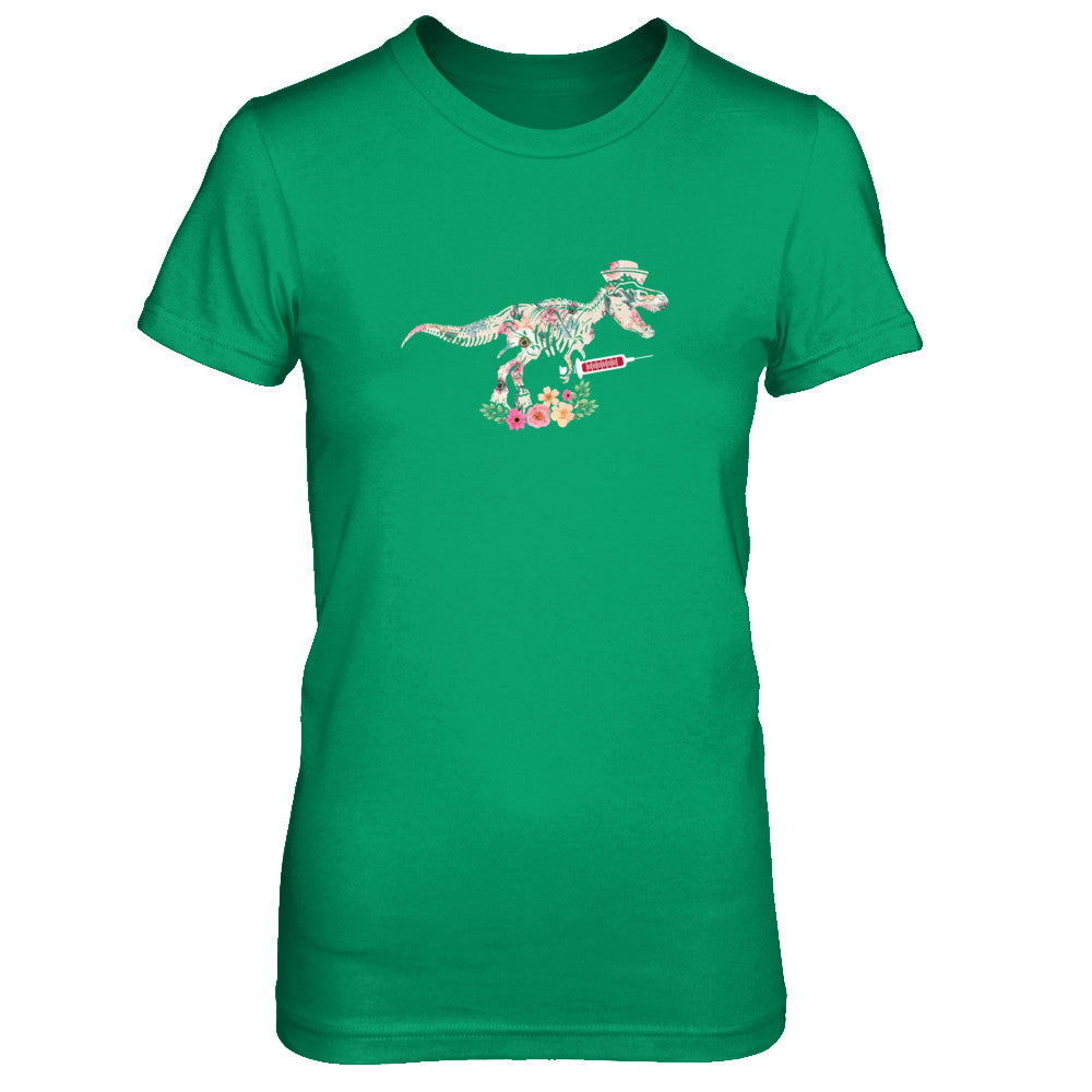 Nursing Nurse Saurus Dinosaur T-Rex T-Shirt & Tank Top | Teecentury.com