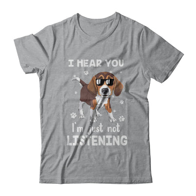 I Hear You I'm Just Not Listening Funny Beagle T-Shirt & Hoodie | Teecentury.com