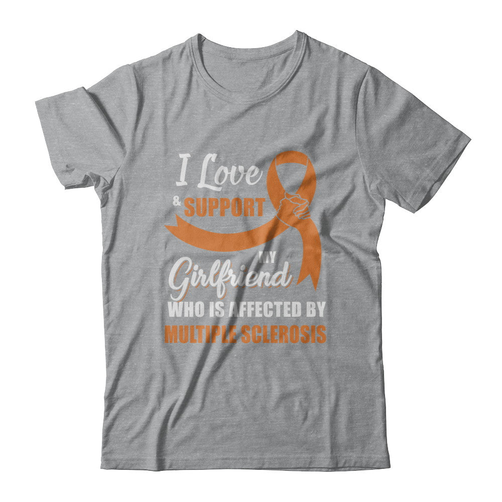 Multiple Sclerosis Awareness Support Orange Girlfriend Boyfriend T-Shirt & Hoodie | Teecentury.com
