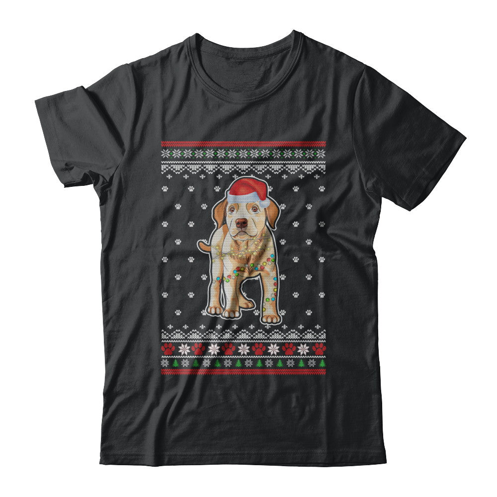Labrador Christmas Ugly Sweater Lights Dog Xmas Gift T-Shirt & Sweatshirt | Teecentury.com