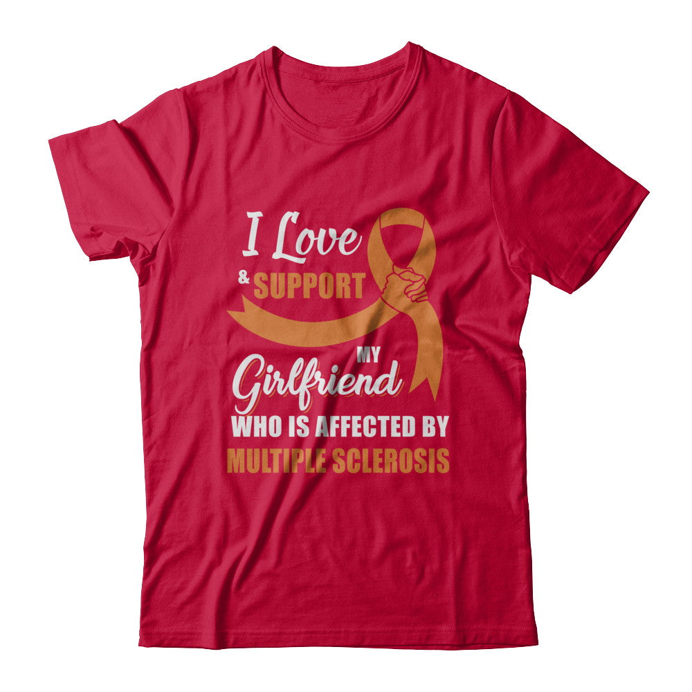 Multiple Sclerosis Awareness Support Orange Girlfriend Boyfriend T-Shirt & Hoodie | Teecentury.com