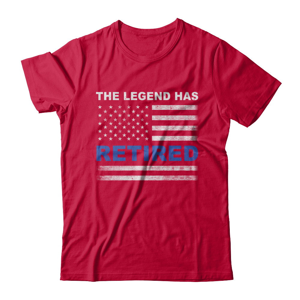 The Legend Has Retired Police Officer Retirement Gift T-Shirt & Hoodie | Teecentury.com