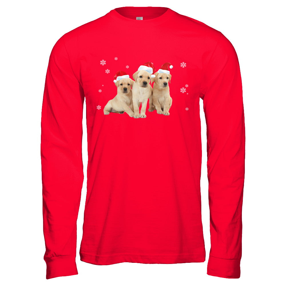 Funny Yellow Labrador Puppies Christmas Dog Gift T-Shirt & Hoodie | Teecentury.com