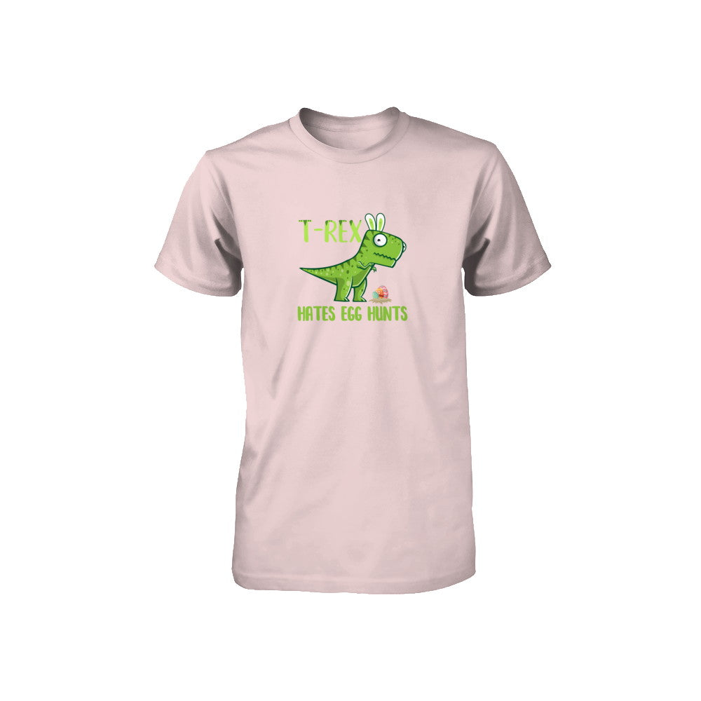 Funny Easter Bunny Dinosaur T-Rex Hates Egg Hunts Youth Youth Shirt | Teecentury.com