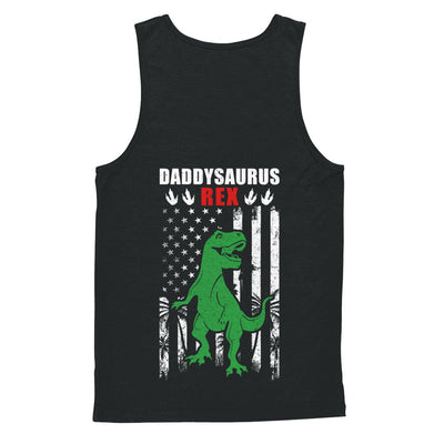 DaddySaurus Dad Dinosaur Rex American Flag Fathers Day T-Shirt & Hoodie | Teecentury.com