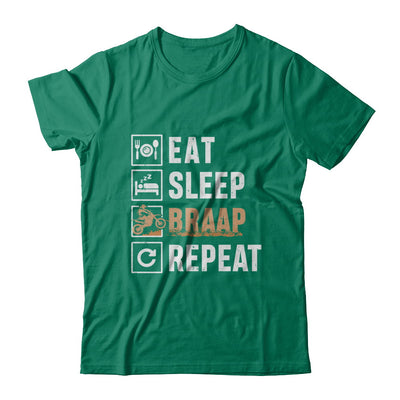 Eat Sleep Braap Repeat Motocross Dirt Bike T-Shirt & Hoodie | Teecentury.com