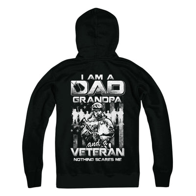 I Am A Dad Grandpa And A Veteran Nothing Scare Me T-Shirt & Hoodie | Teecentury.com