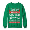 Merry Christmas Sister A Gift From Your Brother Sweater T-Shirt & Sweatshirt | Teecentury.com