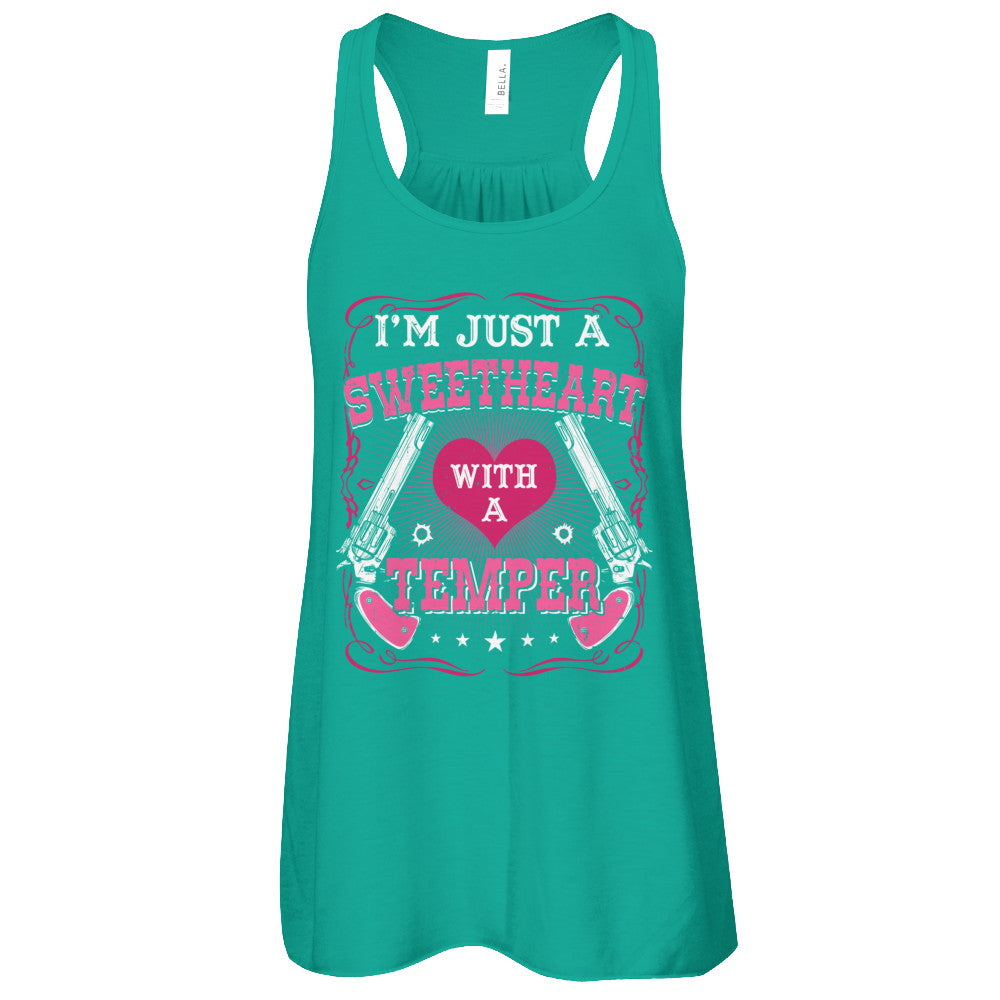 I'm Just A Sweetheart With A Temper T-Shirt & Tank Top | Teecentury.com