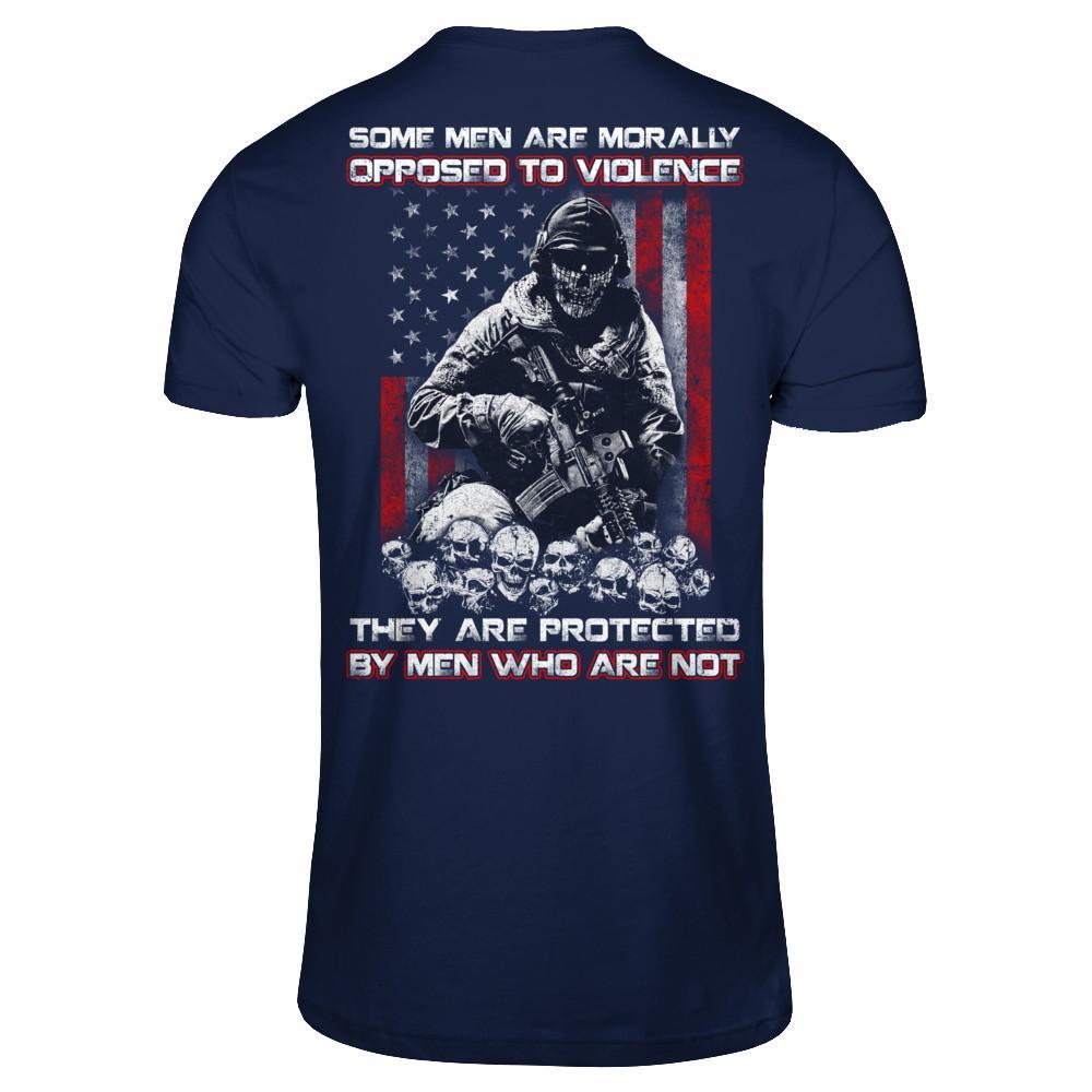 Veteran Men Opposed To Violence They Are Protected By Men Who Are Not T-Shirt & Hoodie | Teecentury.com