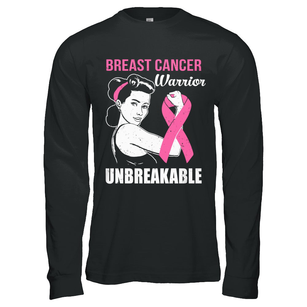 Breast Cancer Warrior Unbreakable Breast Cancer Awareness T-Shirt & Hoodie | Teecentury.com