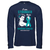 I Am Stronger Than Ovarian Cancer Awareness Support T-Shirt & Hoodie | Teecentury.com