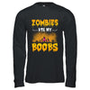 Zombies Ate My Boobs Breast Cancer Pink Halloween T-Shirt & Hoodie | Teecentury.com