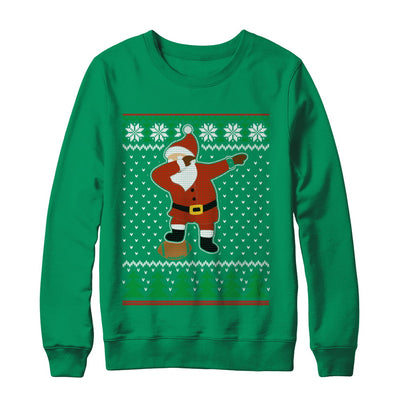 Dabbing Santa Football Ugly Sweater Christmas T-Shirt & Sweatshirt | Teecentury.com