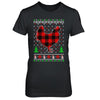 Funny Holiday Chicken Red Plaid Ugly Christmas Sweater T-Shirt & Sweatshirt | Teecentury.com
