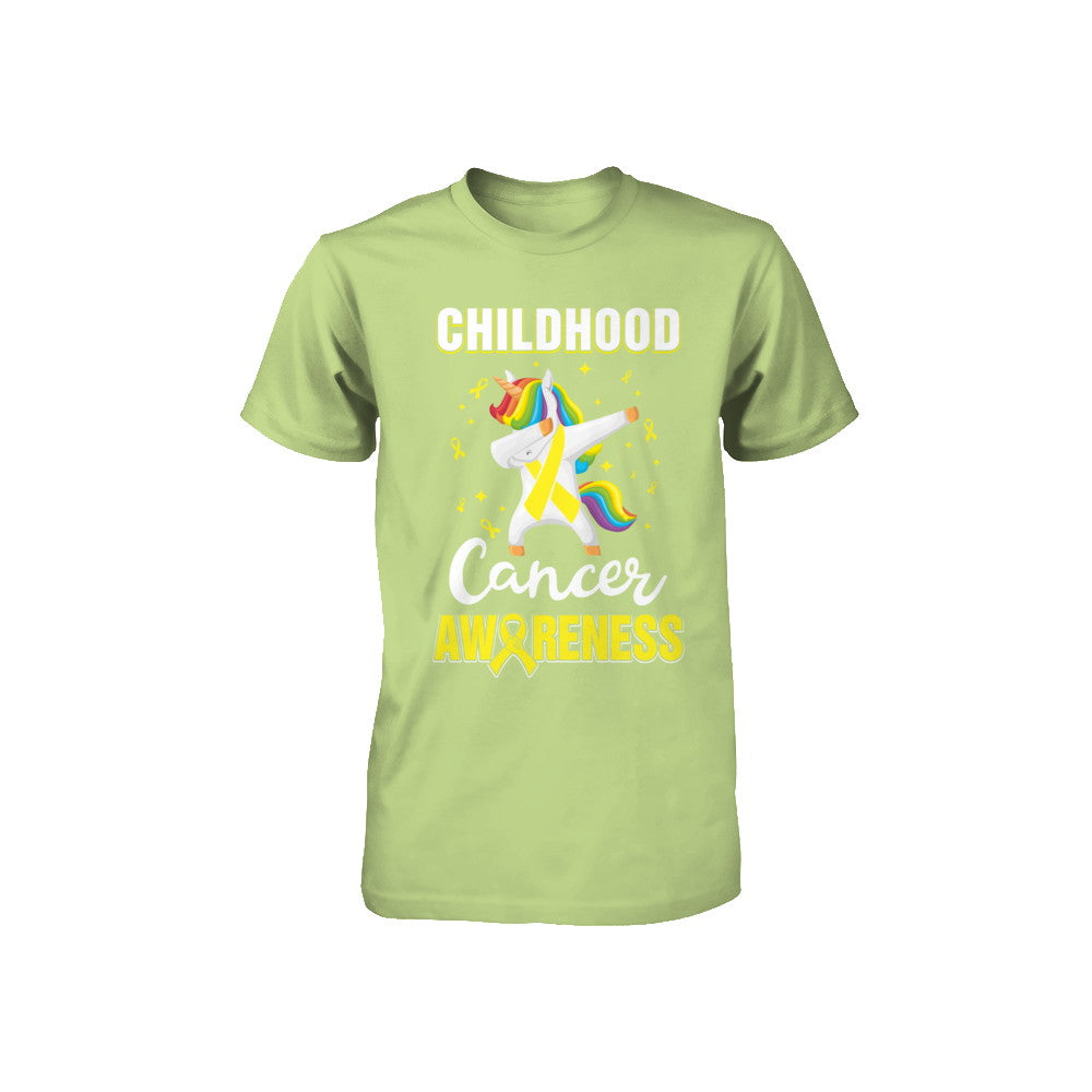 Inspirational Childhood Cancer Awareness Unicorn Support Youth Youth Shirt | Teecentury.com