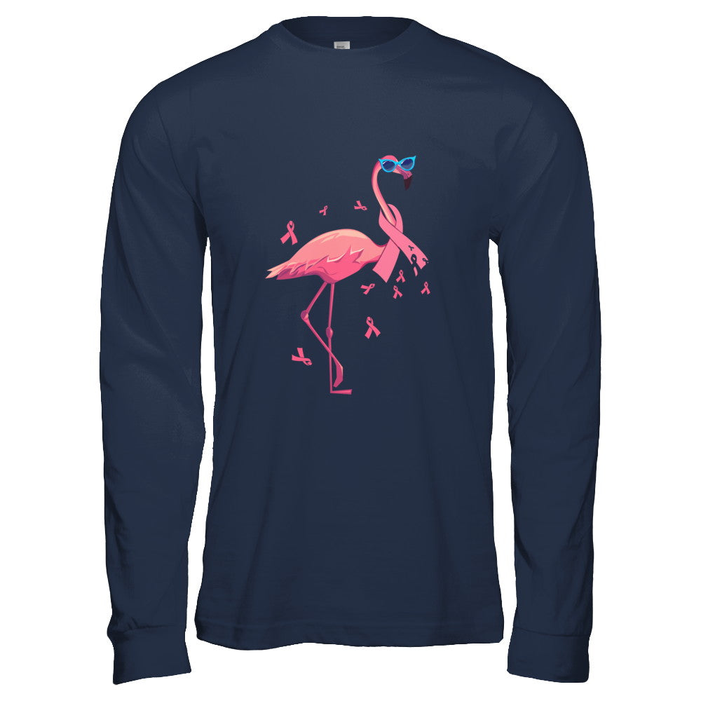 Flamingo Pink Ribbon Breast Cancer Awareness Gift T-Shirt & Hoodie | Teecentury.com