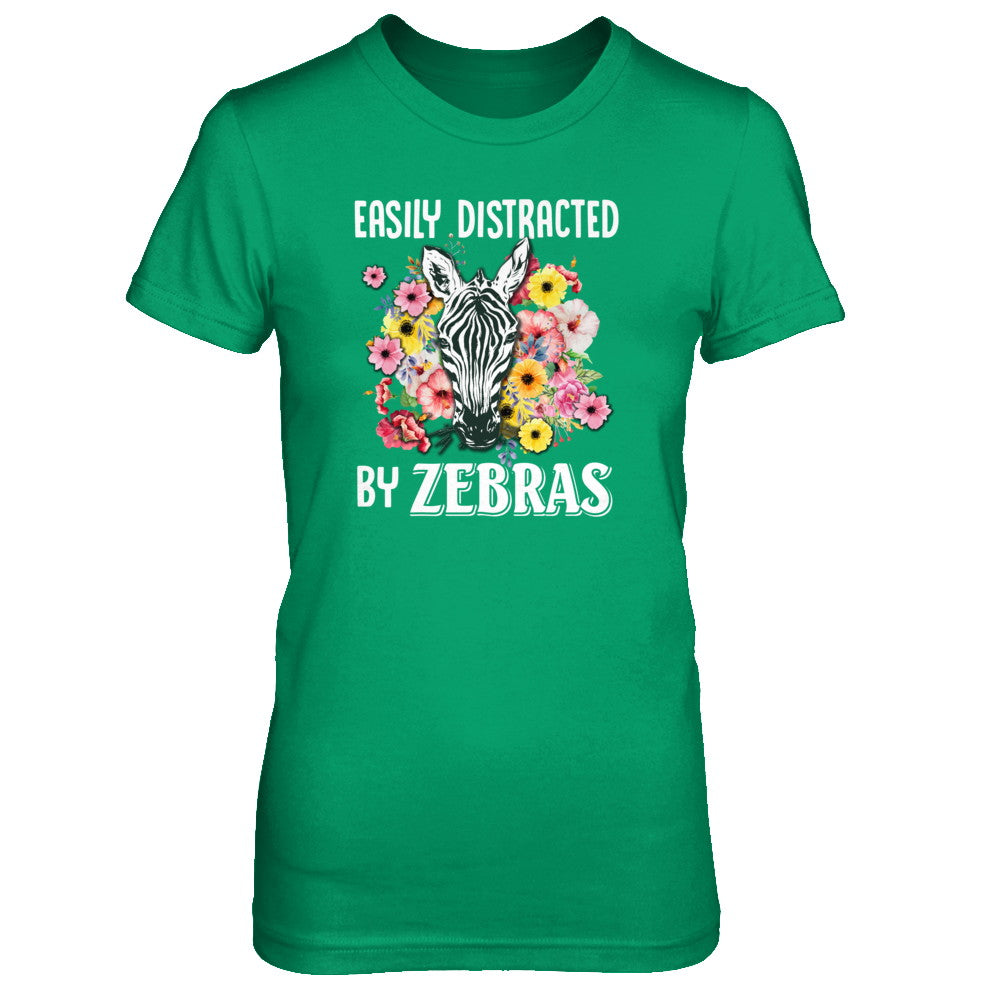 Easily Distracted By Zebras T-Shirt & Tank Top | Teecentury.com