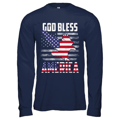 Patriotic God Bless America Flag Eagle 4Th Of July T-Shirt & Hoodie | Teecentury.com