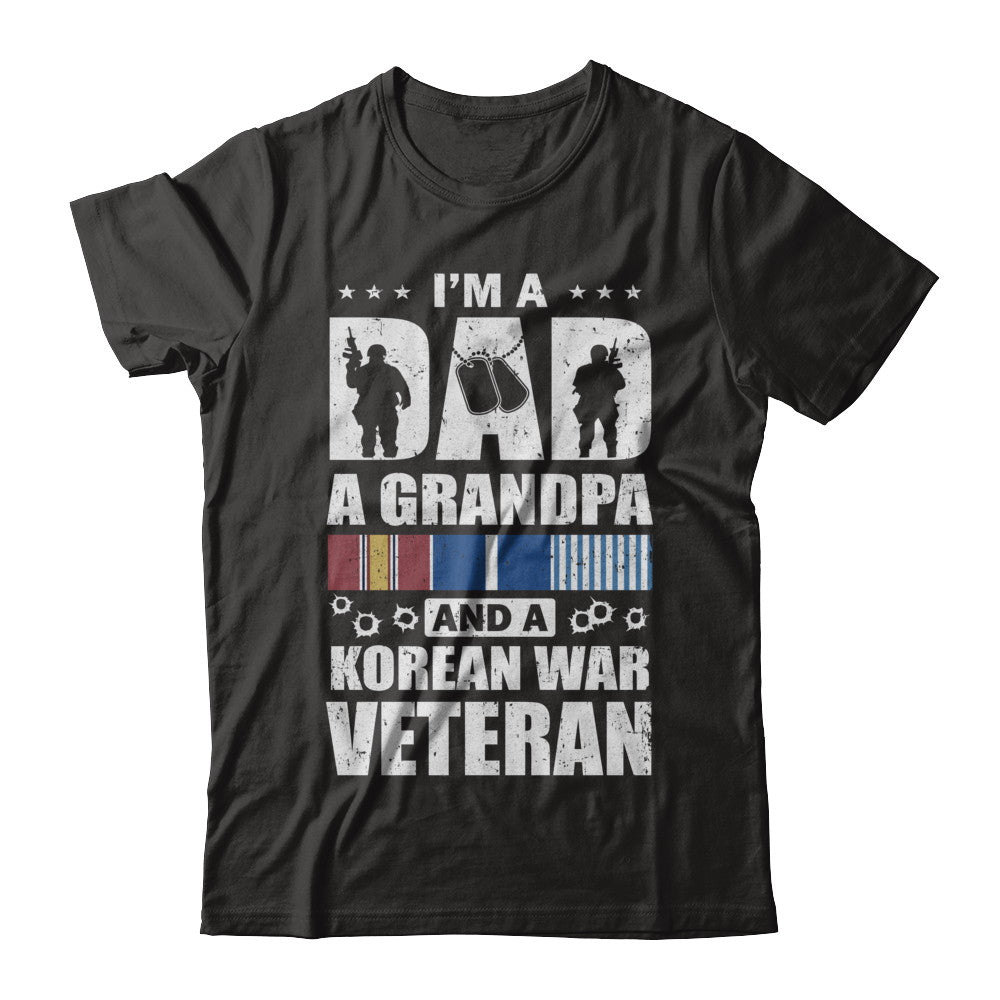 Dad A Grandpa And A Korean War Veteran Fathers Day T-Shirt & Hoodie | Teecentury.com