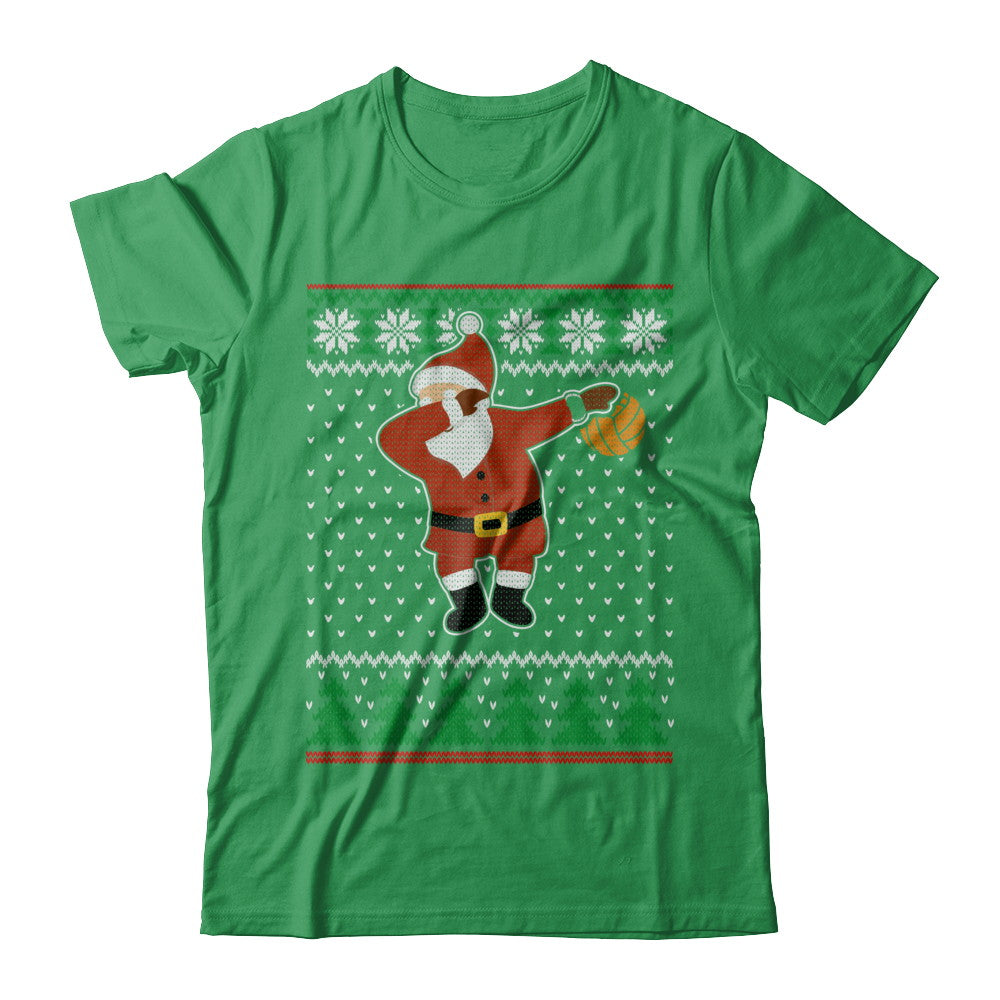 Dabbing Santa Volleyball Ugly Sweater Christmas T-Shirt & Sweatshirt | Teecentury.com