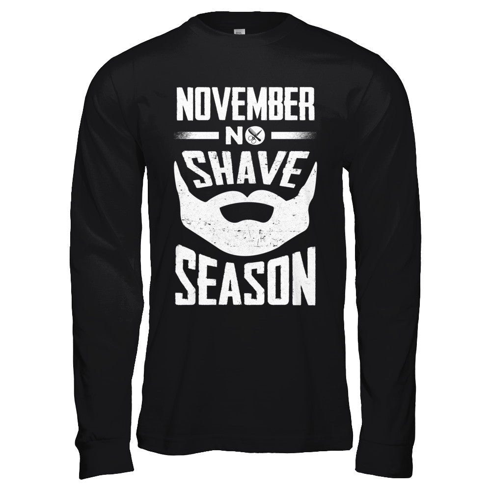 November No Shave Season Vintage Beard T-Shirt & Hoodie | Teecentury.com