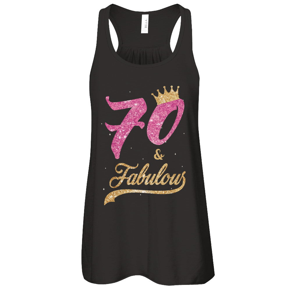 70 And Fabulous 1952 70th Birthday Gift T-Shirt & Tank Top | Teecentury.com