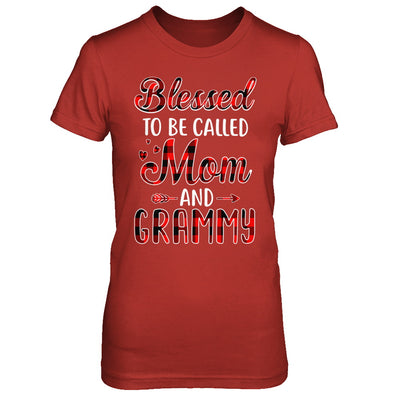 Red Buffalo Plaid Blessed To Be Called Mom And Grammy T-Shirt & Hoodie | Teecentury.com