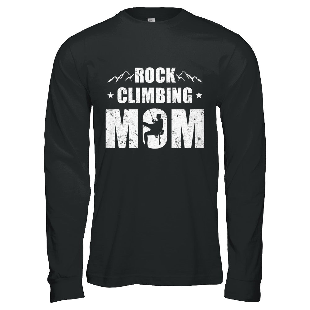 Rock Climbing Mom Distressed Mountain Climber Mothers Day T-Shirt & Hoodie | Teecentury.com