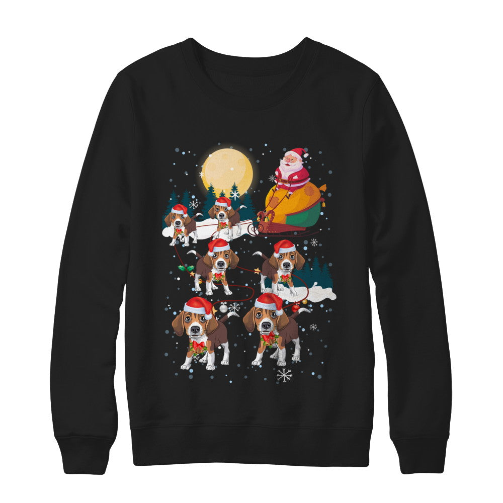 Dog Reindeer Beagle Christmas Gift T-Shirt & Sweatshirt | Teecentury.com