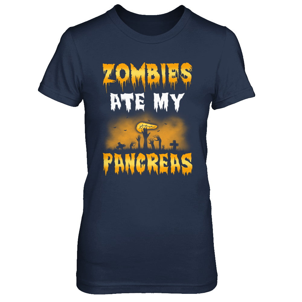 Zombies Ate My Pancreas Halloween Costume T-Shirt & Hoodie | Teecentury.com