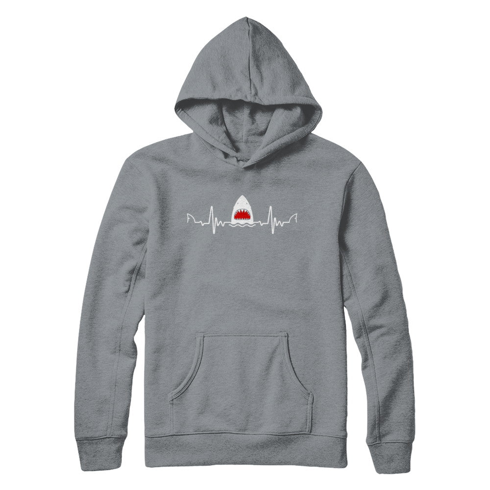 Funny Shark Heartbeat Lovers Gift T-Shirt & Hoodie | Teecentury.com