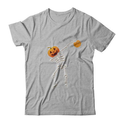 Halloween Dabbing Skeleton Basketball T-Shirt & Hoodie | Teecentury.com