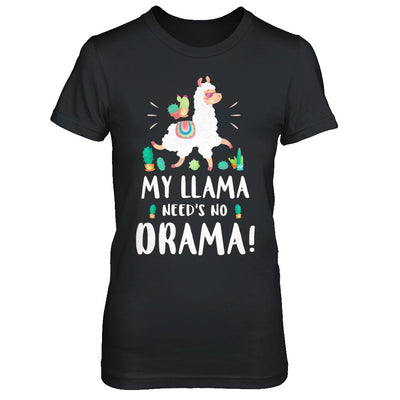 Funny Lama Cactus Llama Need's No Drama T-Shirt & Hoodie | Teecentury.com