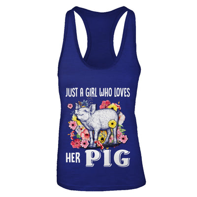 Just A Girl Who Loves Her Pig T-Shirt & Tank Top | Teecentury.com