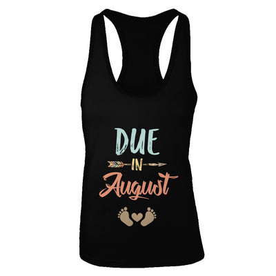 Due Date August 2022 Announcement Mommy Bump Pregnancy T-Shirt & Tank Top | Teecentury.com