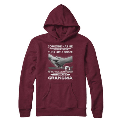 Someone Has Me Wrapped Around Their Little Finger Grandma T-Shirt & Hoodie | Teecentury.com