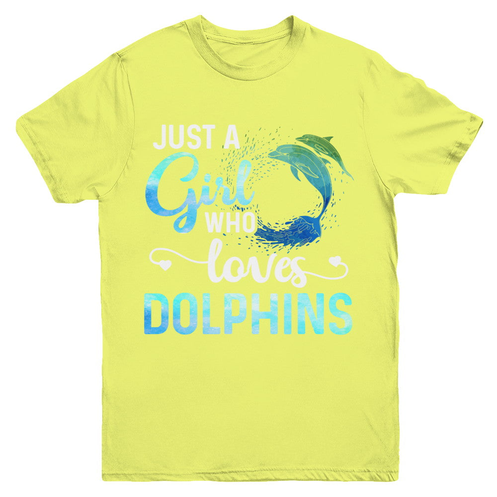 Just A Girl Who Loves Dolphins Youth Youth Shirt | Teecentury.com