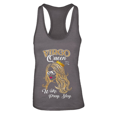Virgo Queen Wake Pray Slay August September Girl Birthday Gift T-Shirt & Tank Top | Teecentury.com