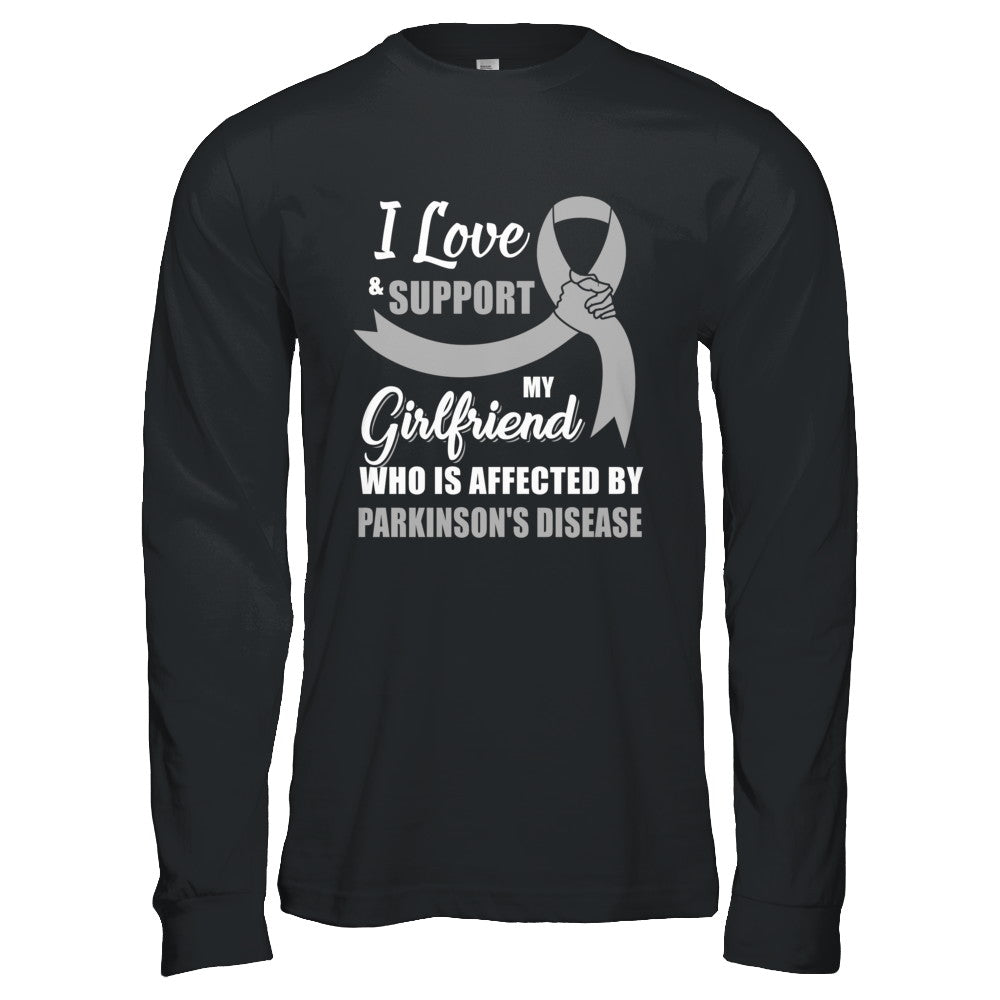 Parkinson's Disease Awareness Support Grey Girlfriend Boyfriend T-Shirt & Hoodie | Teecentury.com