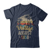 Retro Classic Vintage August 1958 64th Birthday Gift T-Shirt & Hoodie | Teecentury.com