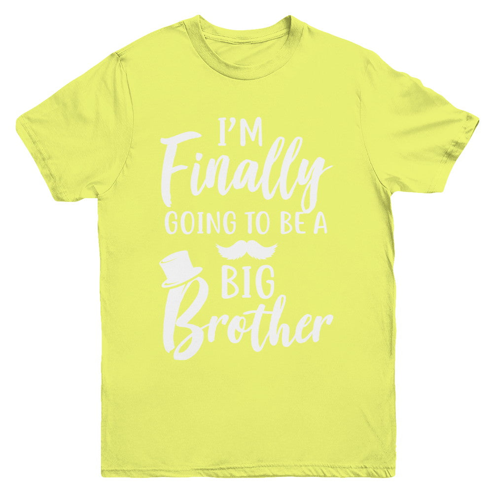 Cute I Am Finally Going To Be A Big Brother Youth Youth Shirt | Teecentury.com