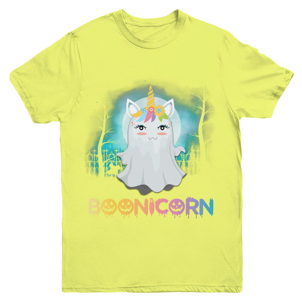 Boonicorn Ghost Unicorn Halloween Girls Youth Youth Shirt | Teecentury.com