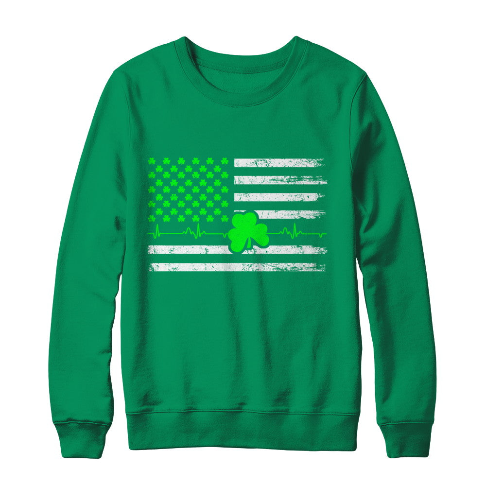 St. Patrick's Day Irish American Flag T-Shirt & Hoodie | Teecentury.com