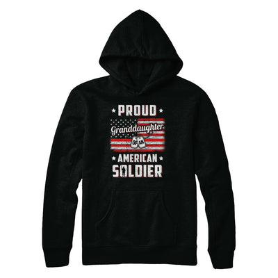Proud Granddaughter Of A Soldier Army Papa Veteran T-Shirt & Hoodie | Teecentury.com