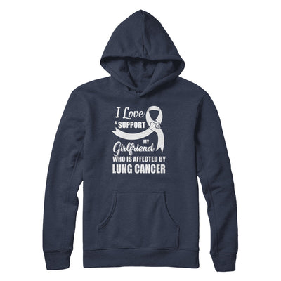 Lung Cancer Awareness Support White Girlfriend Boyfriend T-Shirt & Hoodie | Teecentury.com