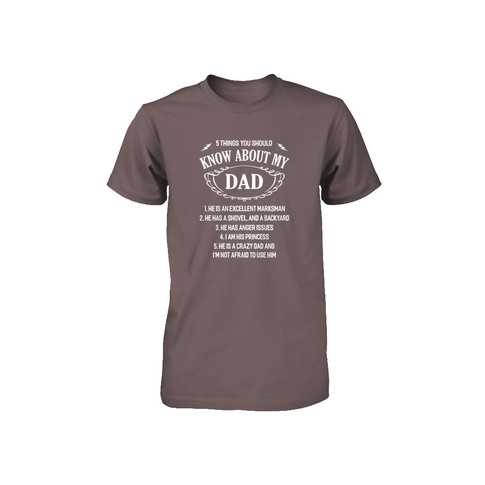 5 Things You Should Know About My Dad Youth Youth Shirt | Teecentury.com